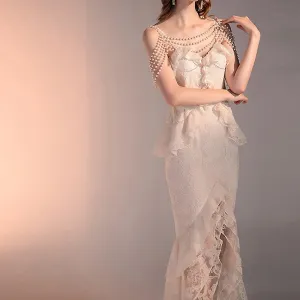 Baroque Pearl Royalcore Statement Dress