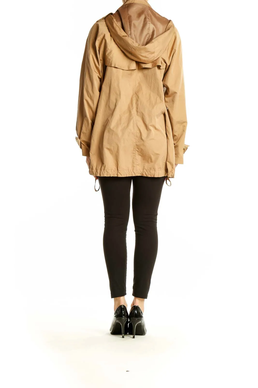 Beige Oversized Utility Jacket