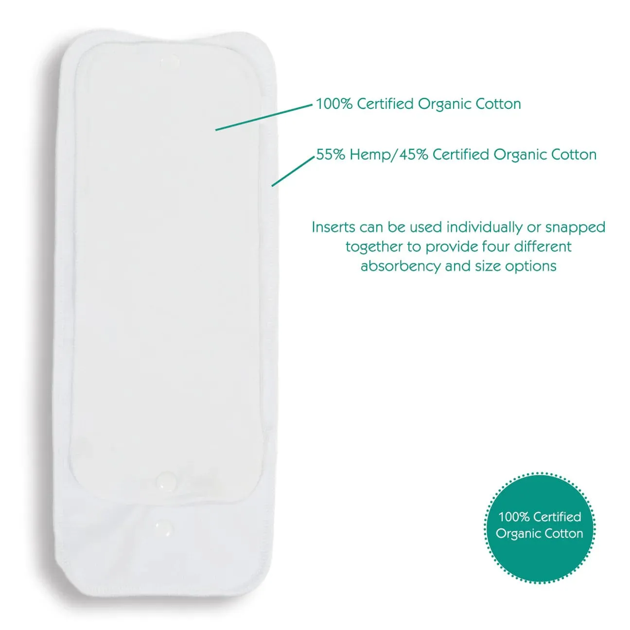 Bloomy Snap Natural One Size Pocket Diaper