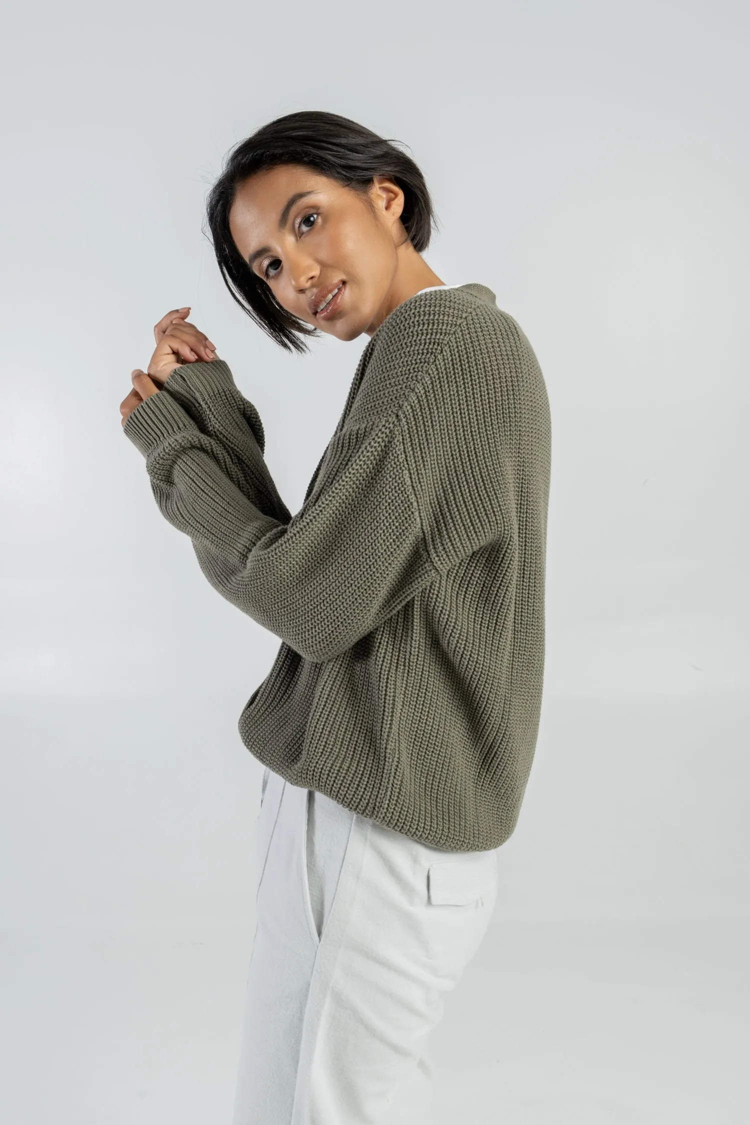 Cardigan Khaki