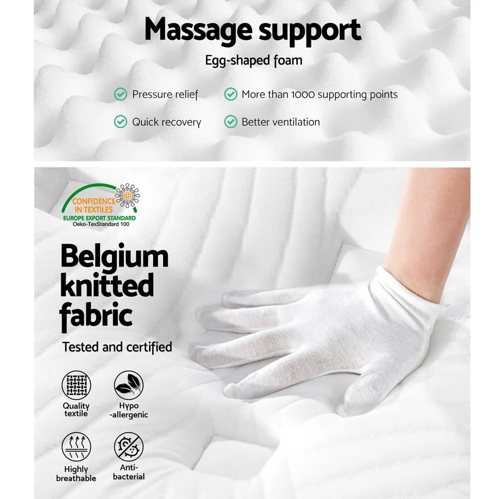 Cool Gel Memory Foam Mattress 34cm 7 Zone Queen - Giselle Bedding