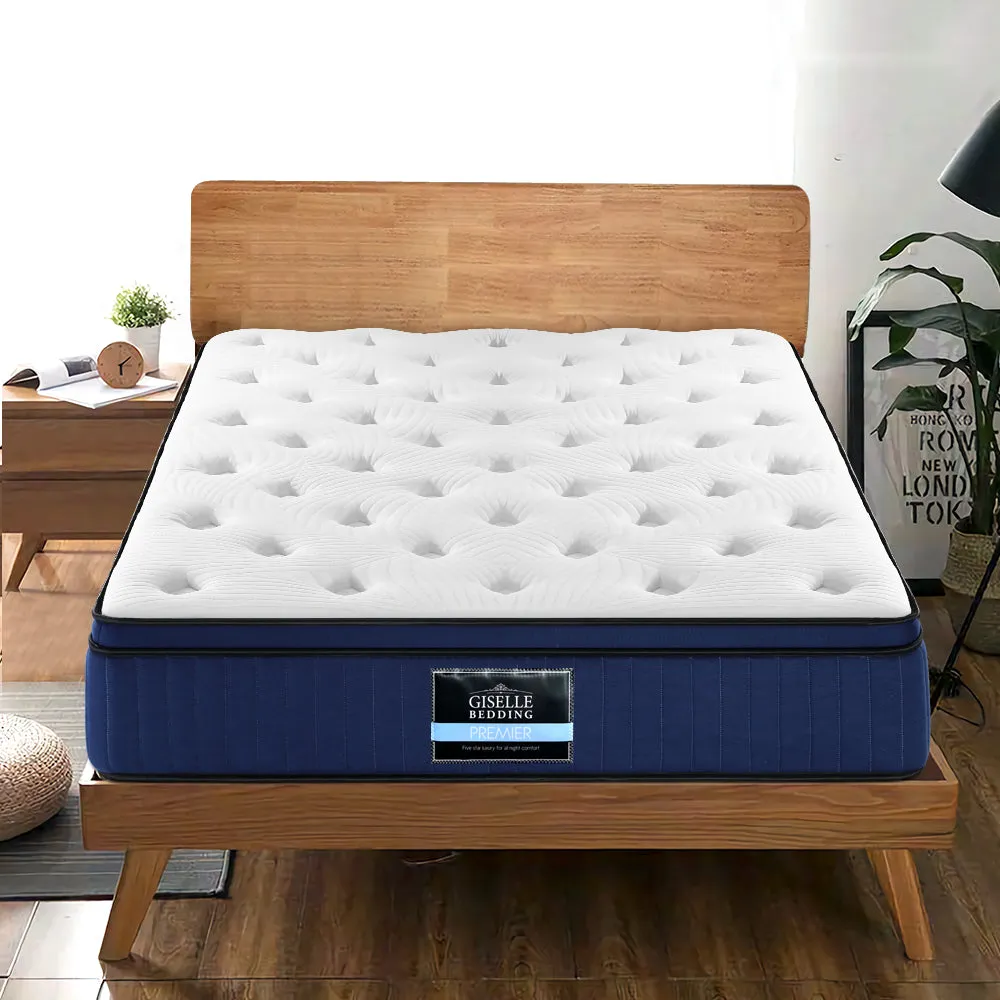 Cool Gel Memory Foam Mattress 34cm 7 Zone Queen - Giselle Bedding