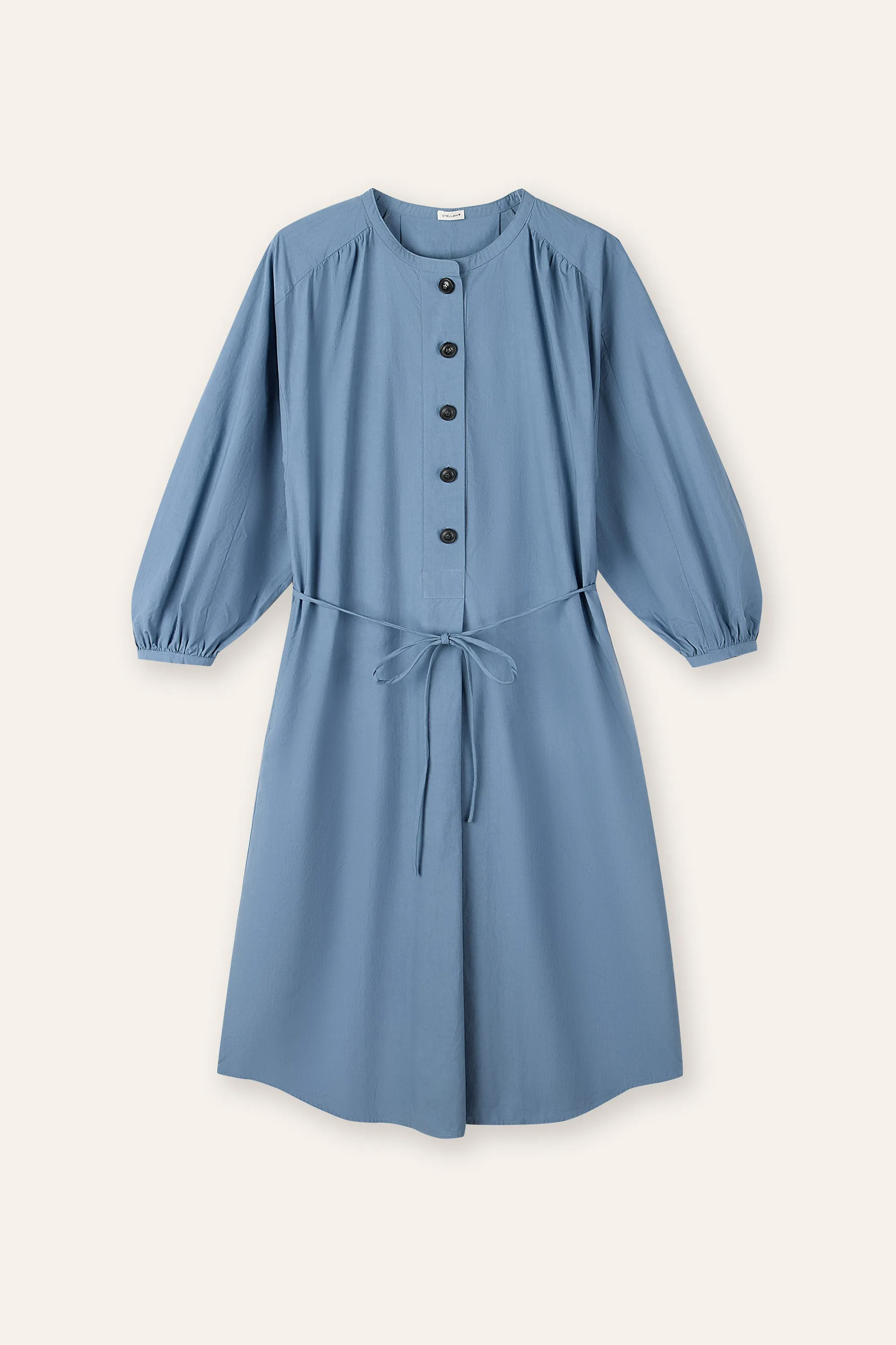 DODO supima cotton shirt dress (Denim blue)
