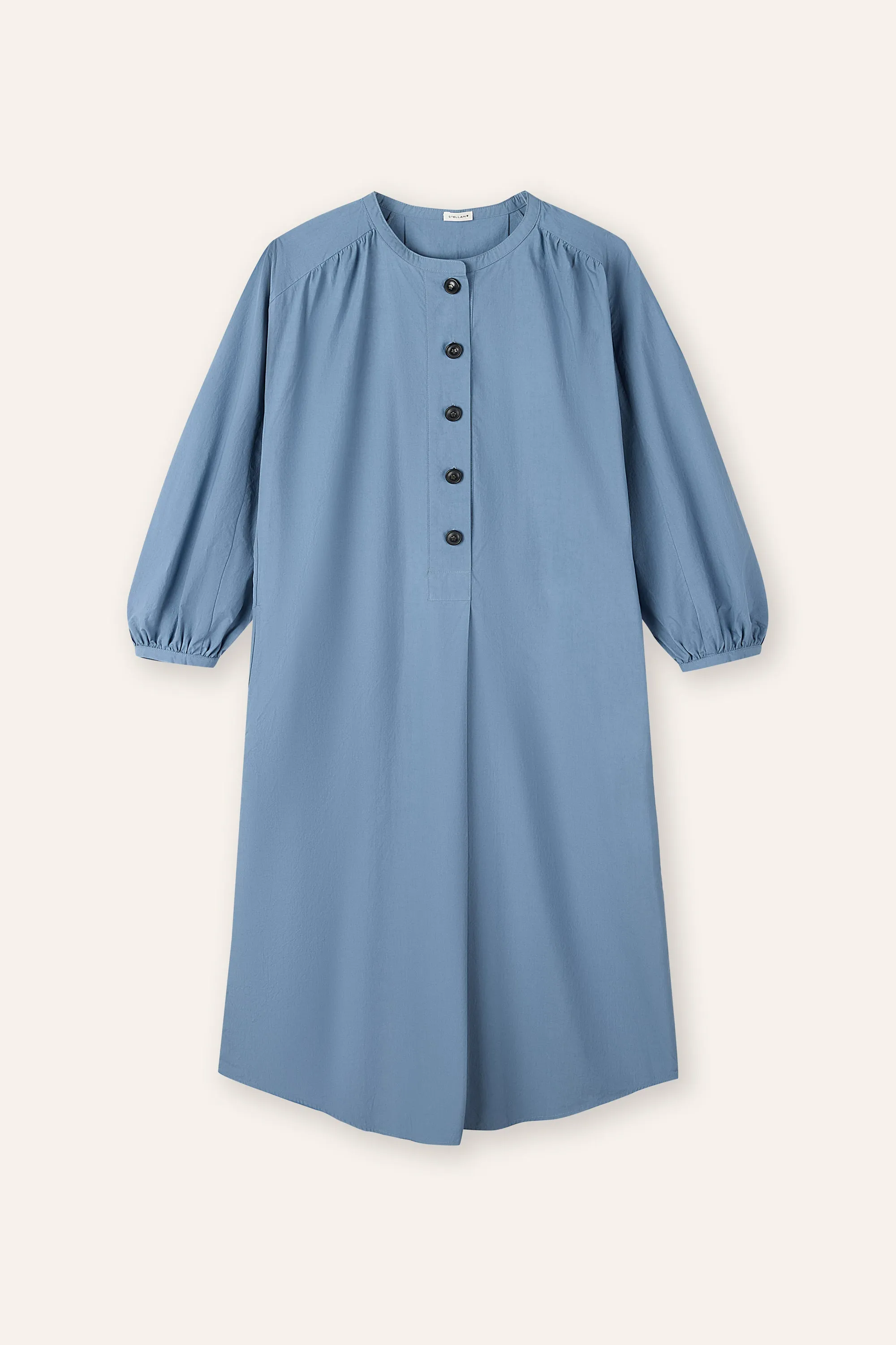 DODO supima cotton shirt dress (Denim blue)