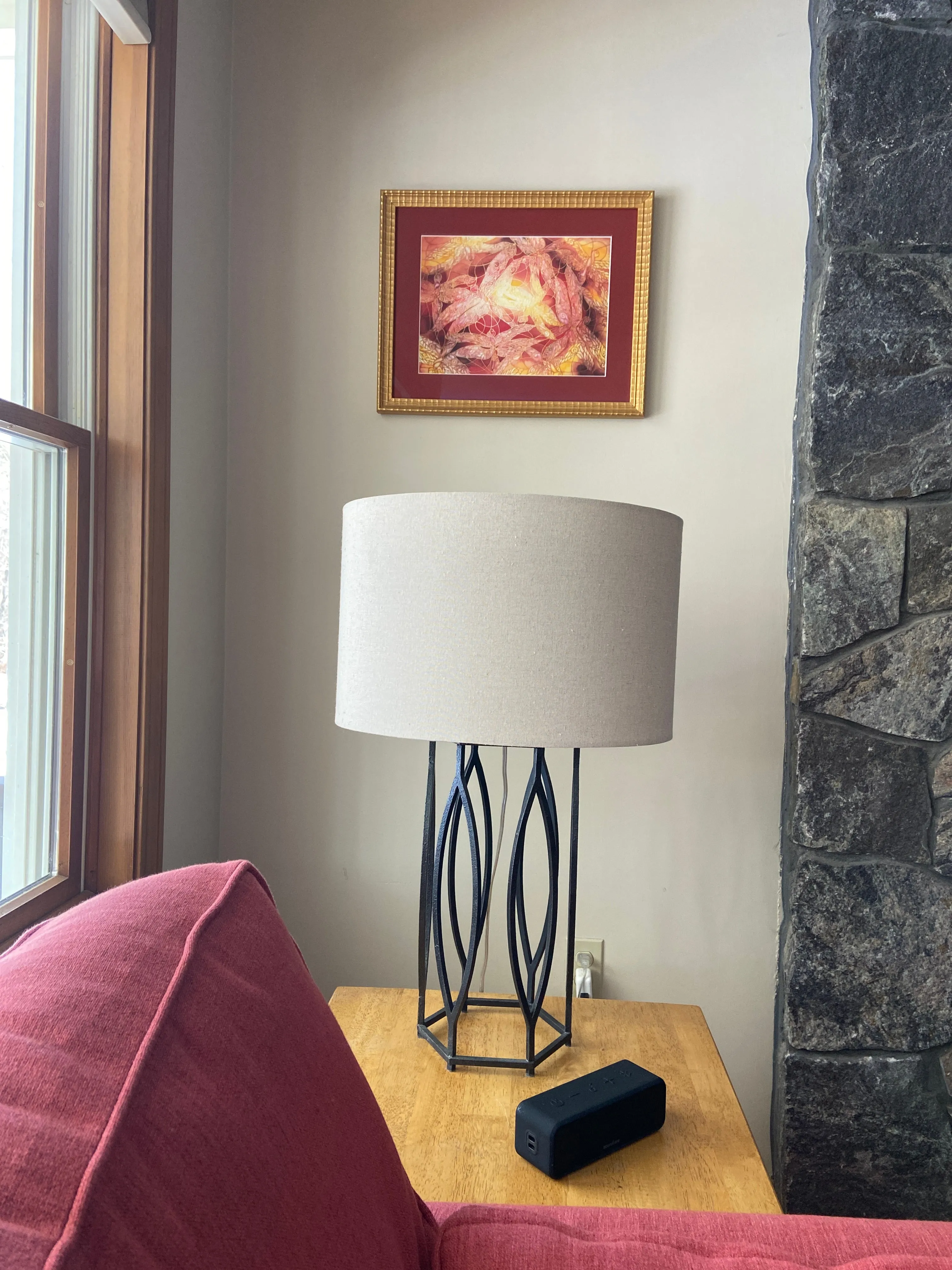 Dramatic Warm Sunset Dragonfly Print - Living Room Art