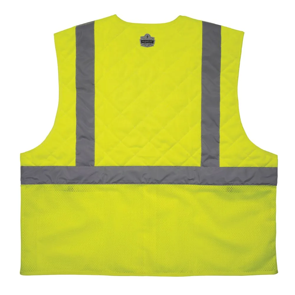 Ergodyne 12714 #6668 L Lime Class 2 Hi-Vis Safety Cooling Vest