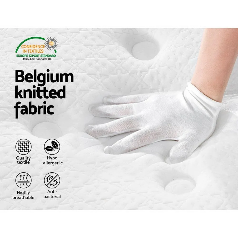 Giselle Bedding Bonita Euro Top Bonnell Spring Mattress 21cm Thick - Single