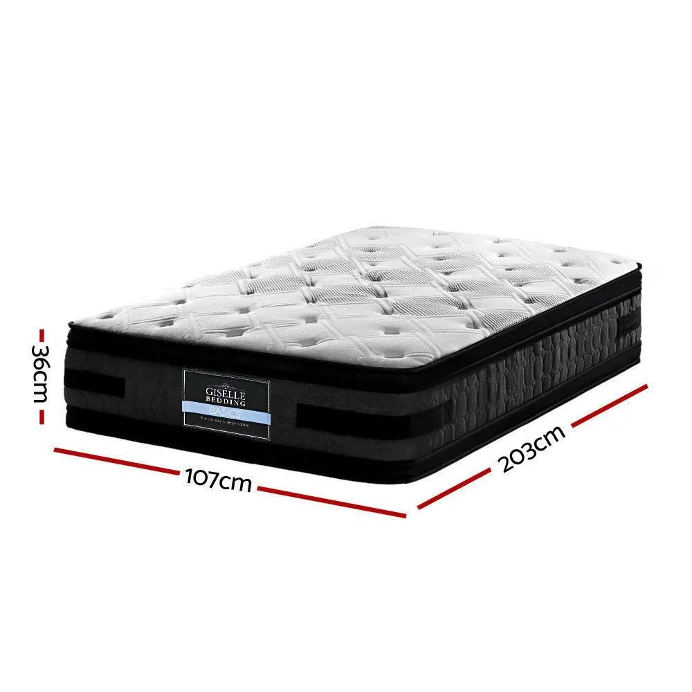 Giselle Bedding Luna Euro Top Cool Gel Pocket Spring Mattress 36cm Thick -King Single