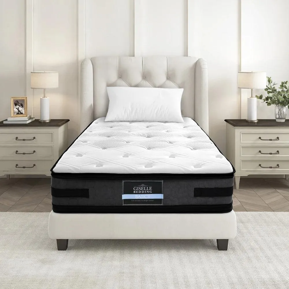 Giselle Bedding Luna Euro Top Cool Gel Pocket Spring Mattress 36cm Thick - Single