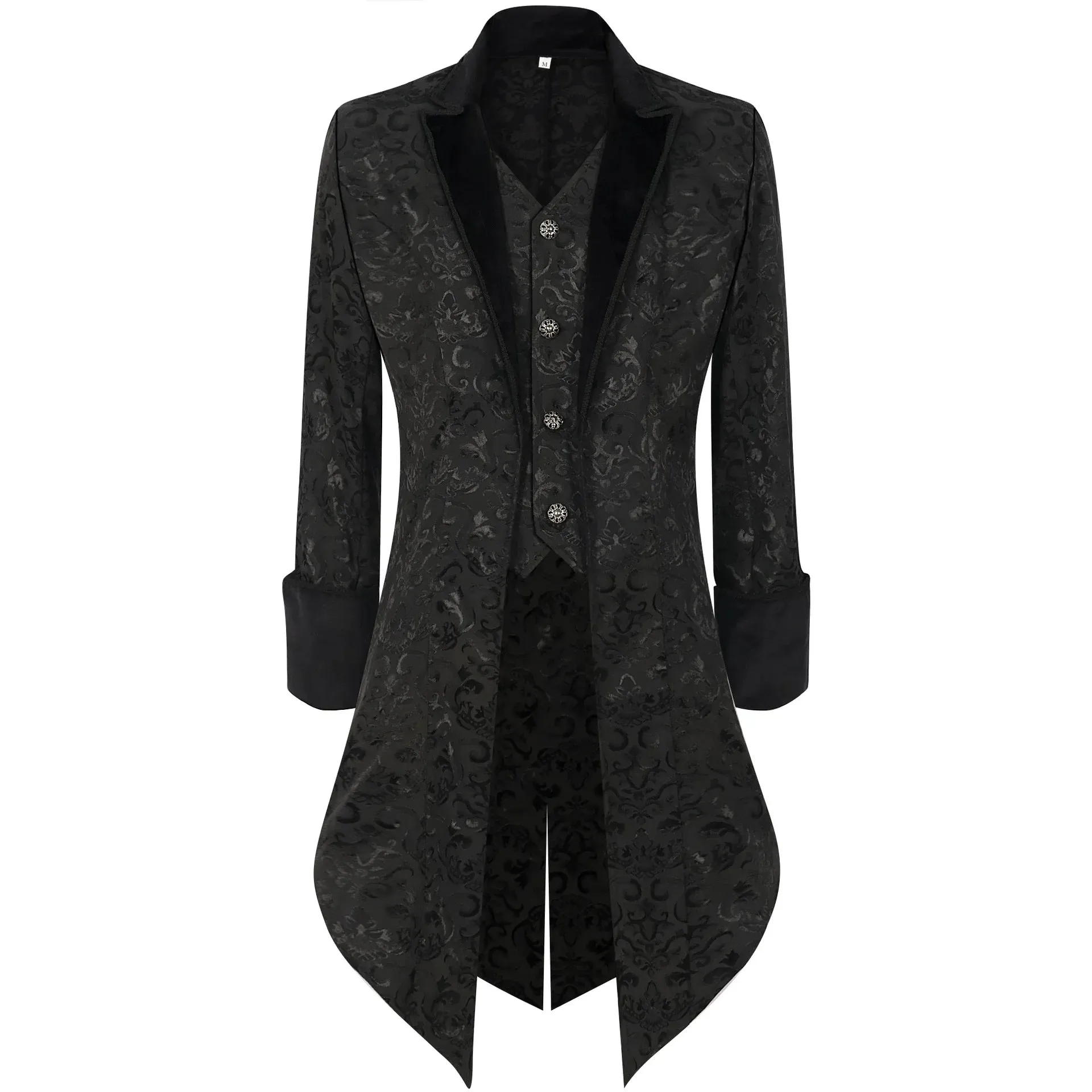Gothic Victorian Era Frock Retro Tailcoat