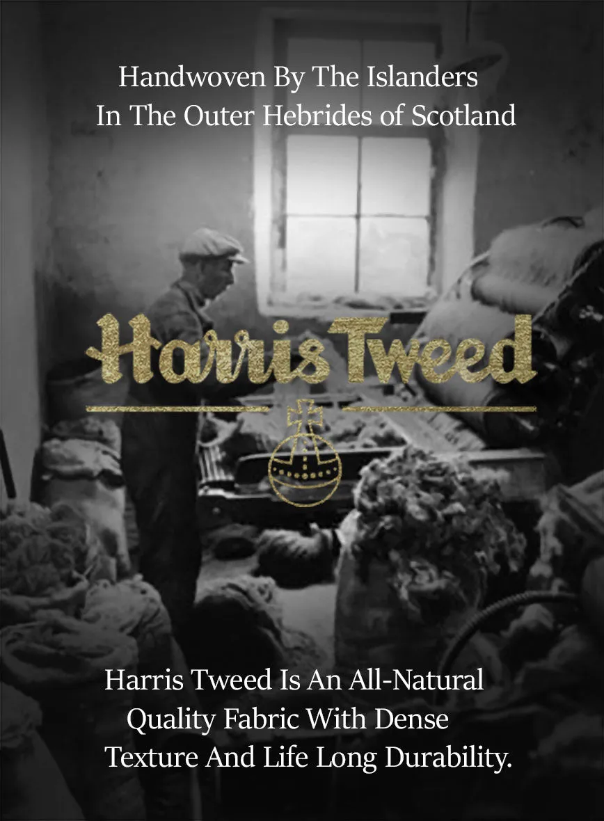 Harris Tweed Gray Chevron Jacket