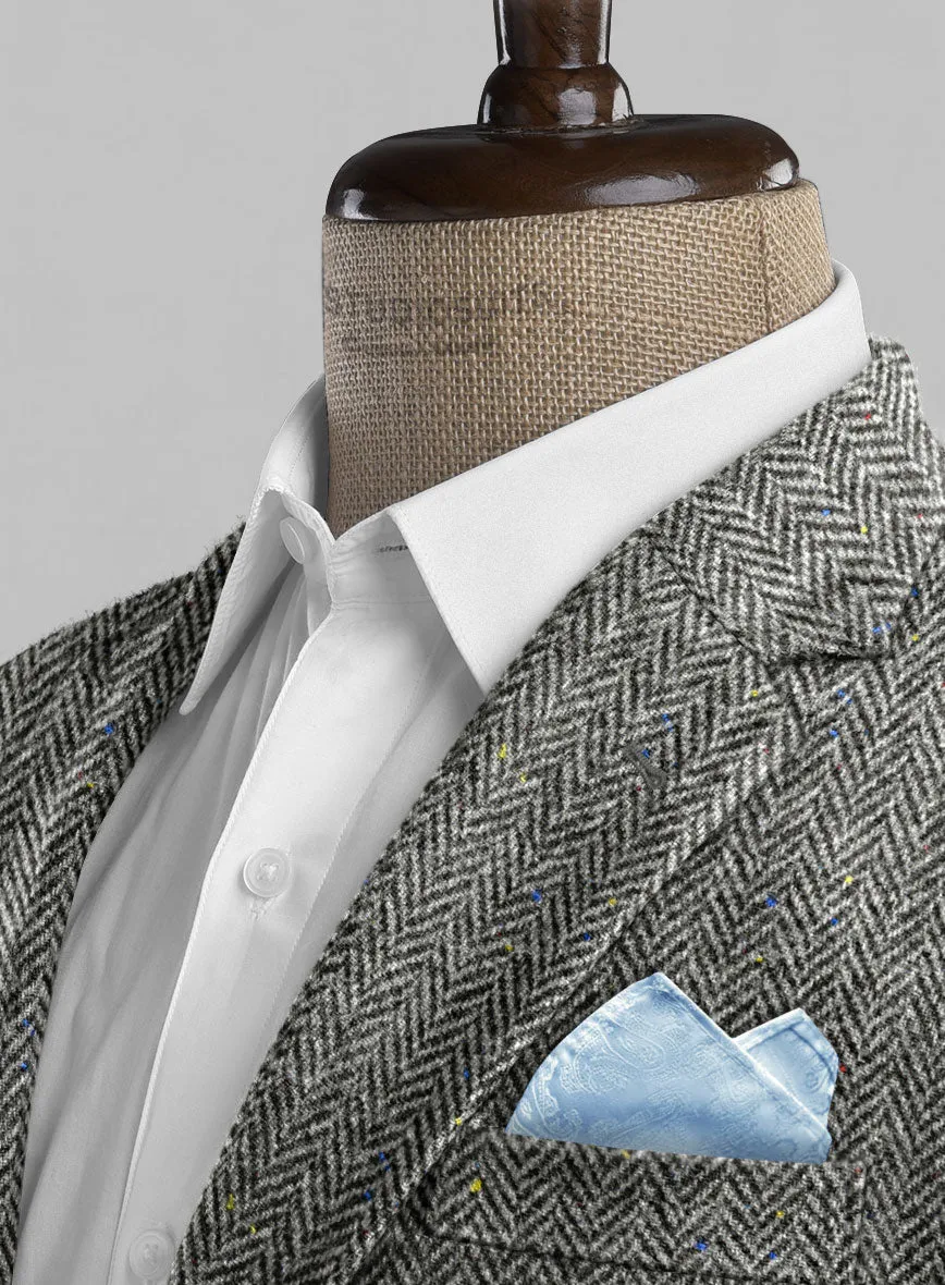 Harris Tweed Gray Chevron Jacket