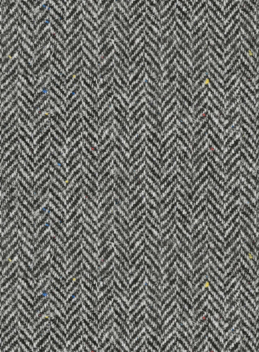 Harris Tweed Gray Chevron Jacket