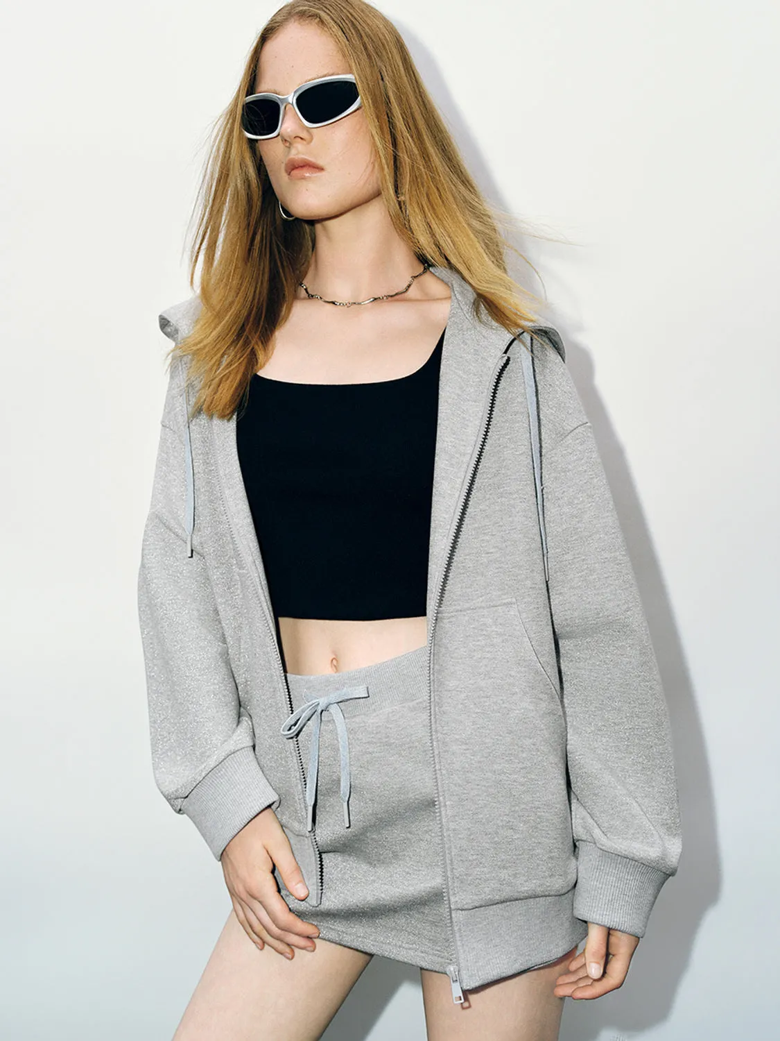 Hoodie Zip Up Front Jackets