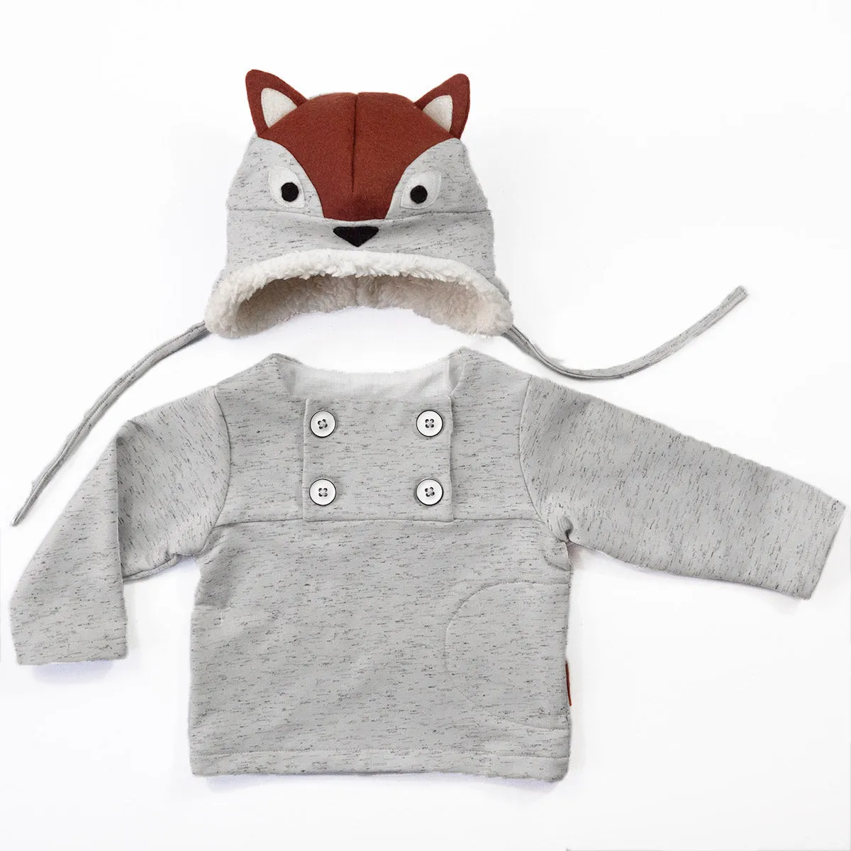 HUGO sweatshirt   hat set - Baby 6M/4Y - PDF Sewing Pattern