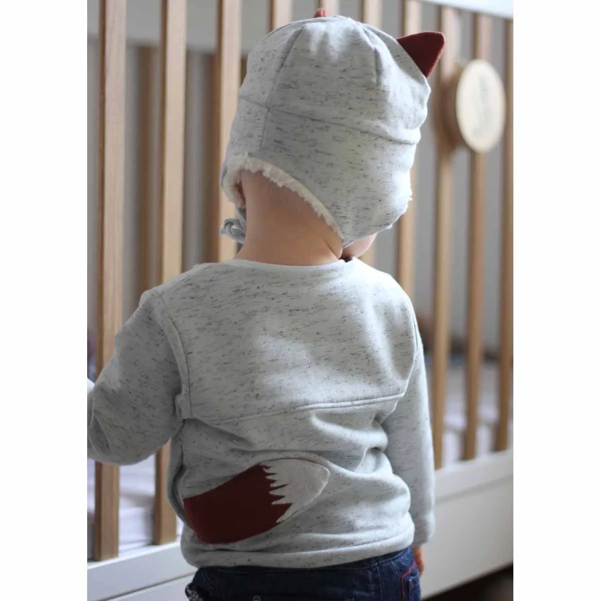 HUGO sweatshirt   hat set - Baby 6M/4Y - PDF Sewing Pattern