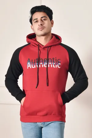Imported Men's Red and Black Hoodie
