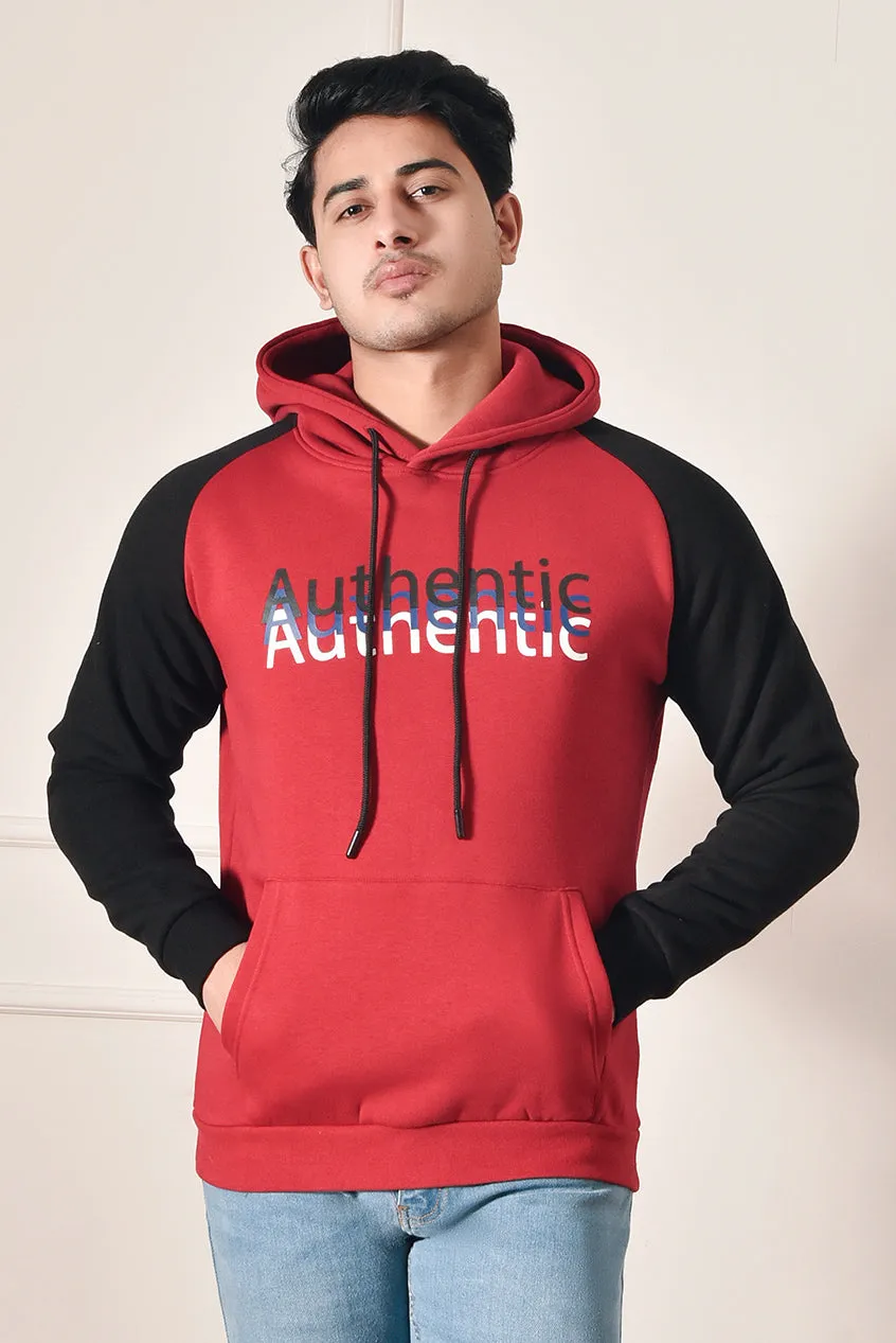 Imported Men's Red and Black Hoodie