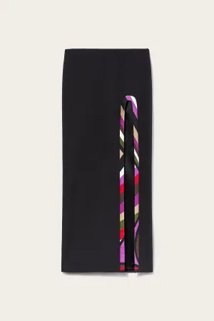 Iride-Print Long Skirt