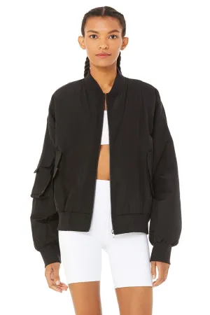 It Girl Bomber - Black