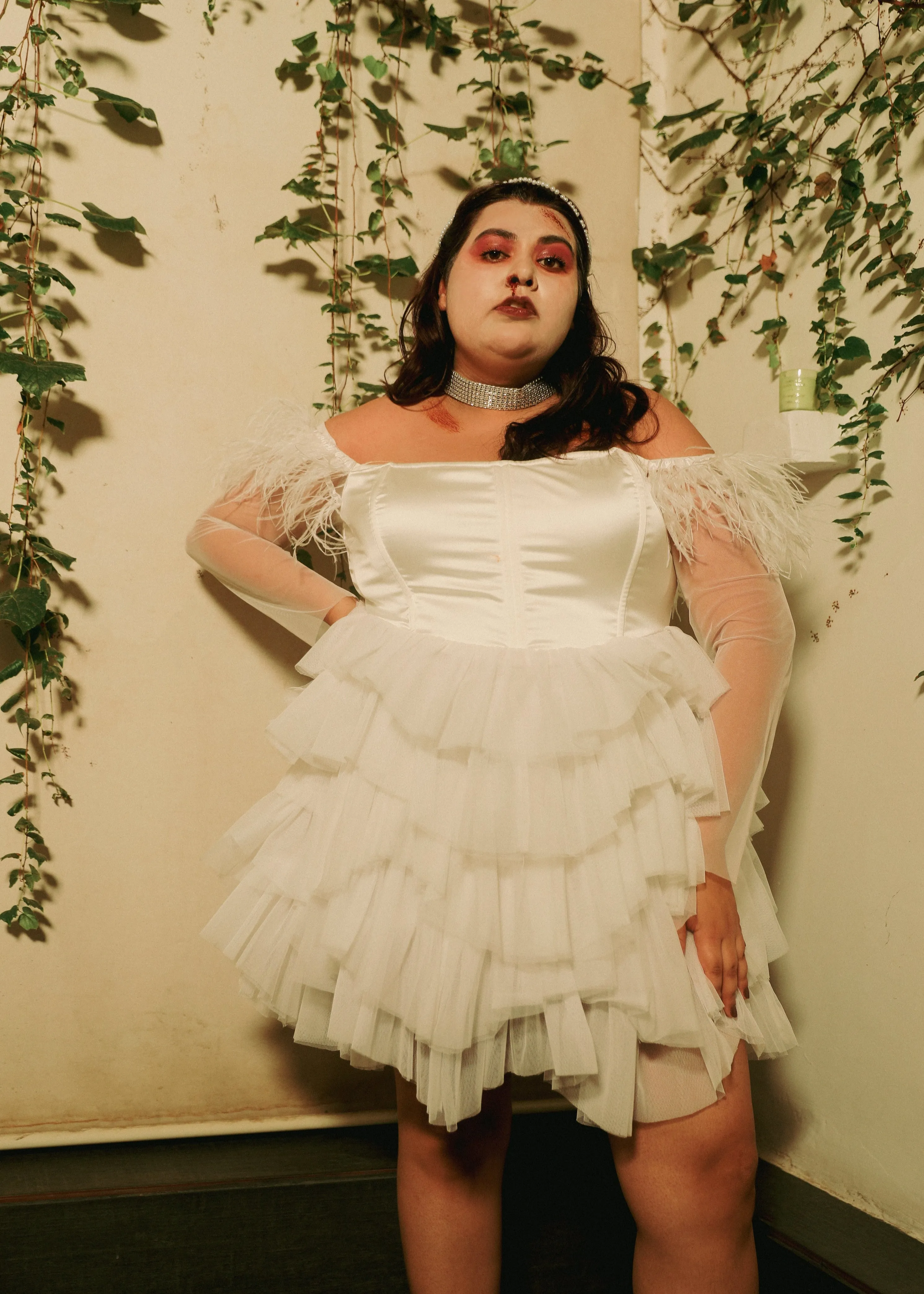 Marishka White Corset Mini Dress