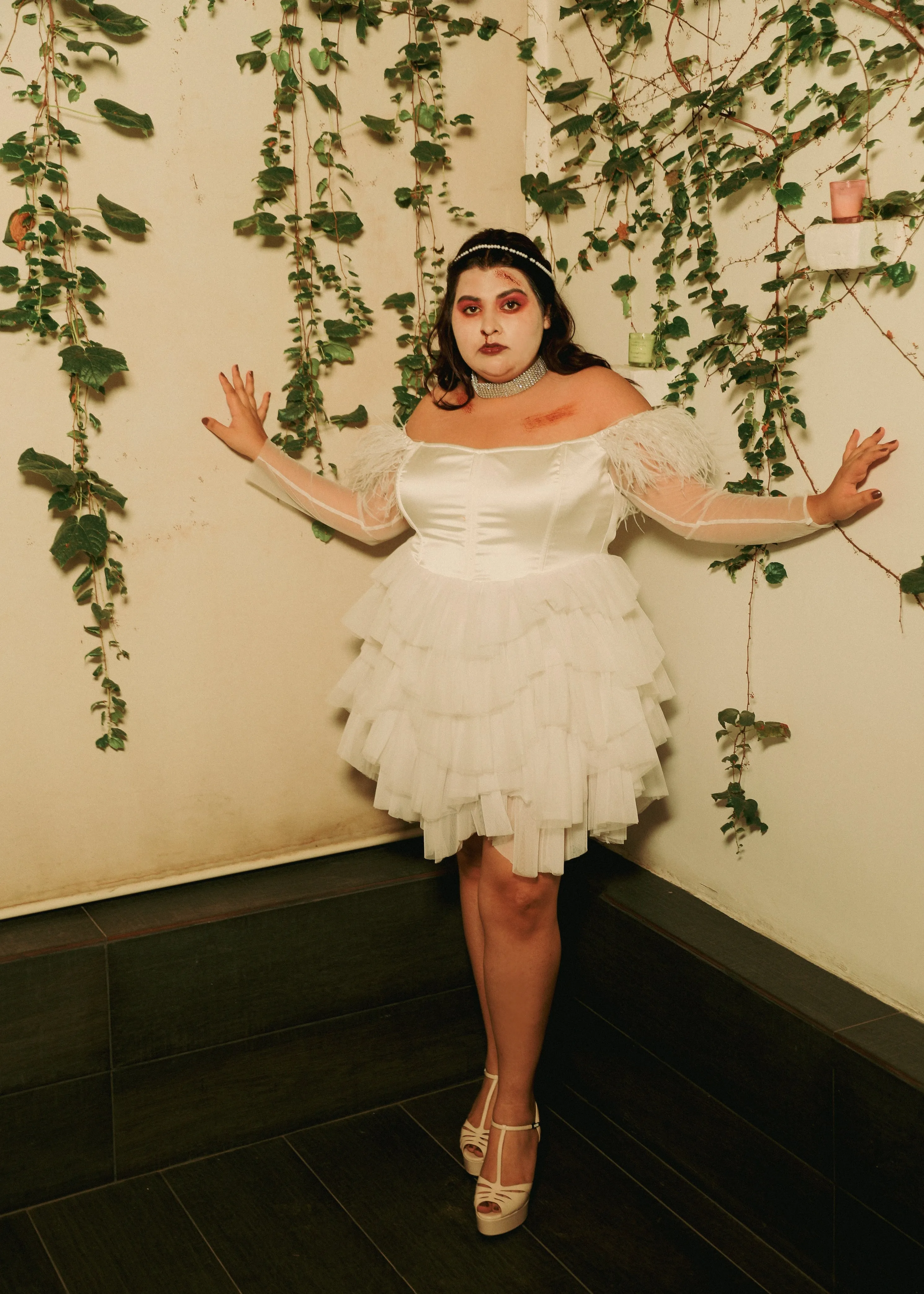 Marishka White Corset Mini Dress