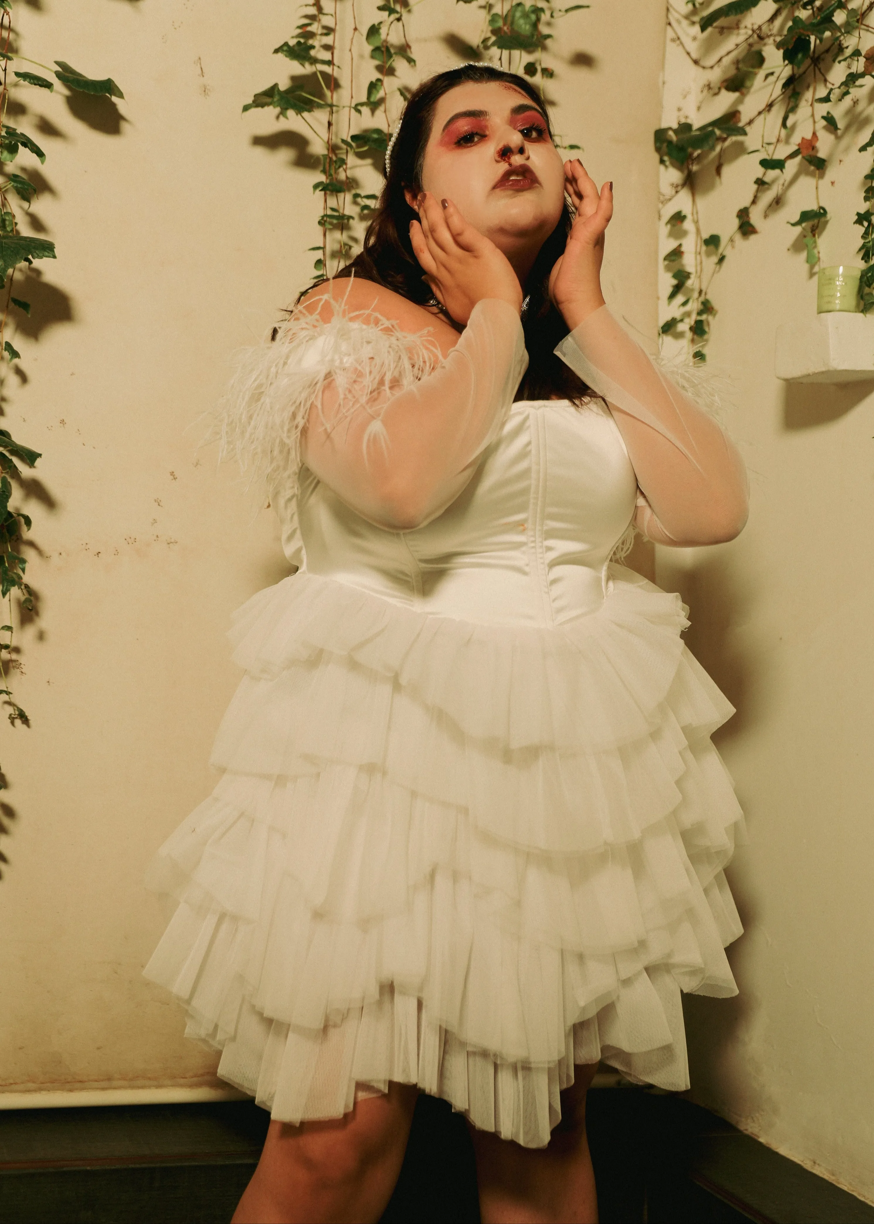 Marishka White Corset Mini Dress