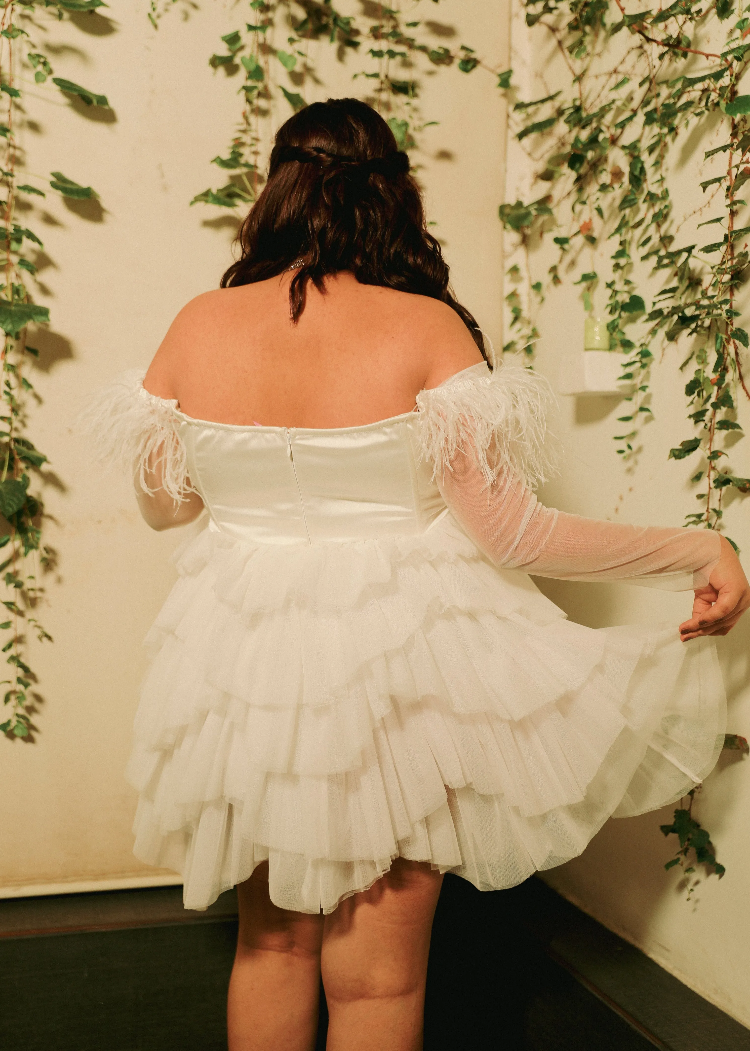 Marishka White Corset Mini Dress