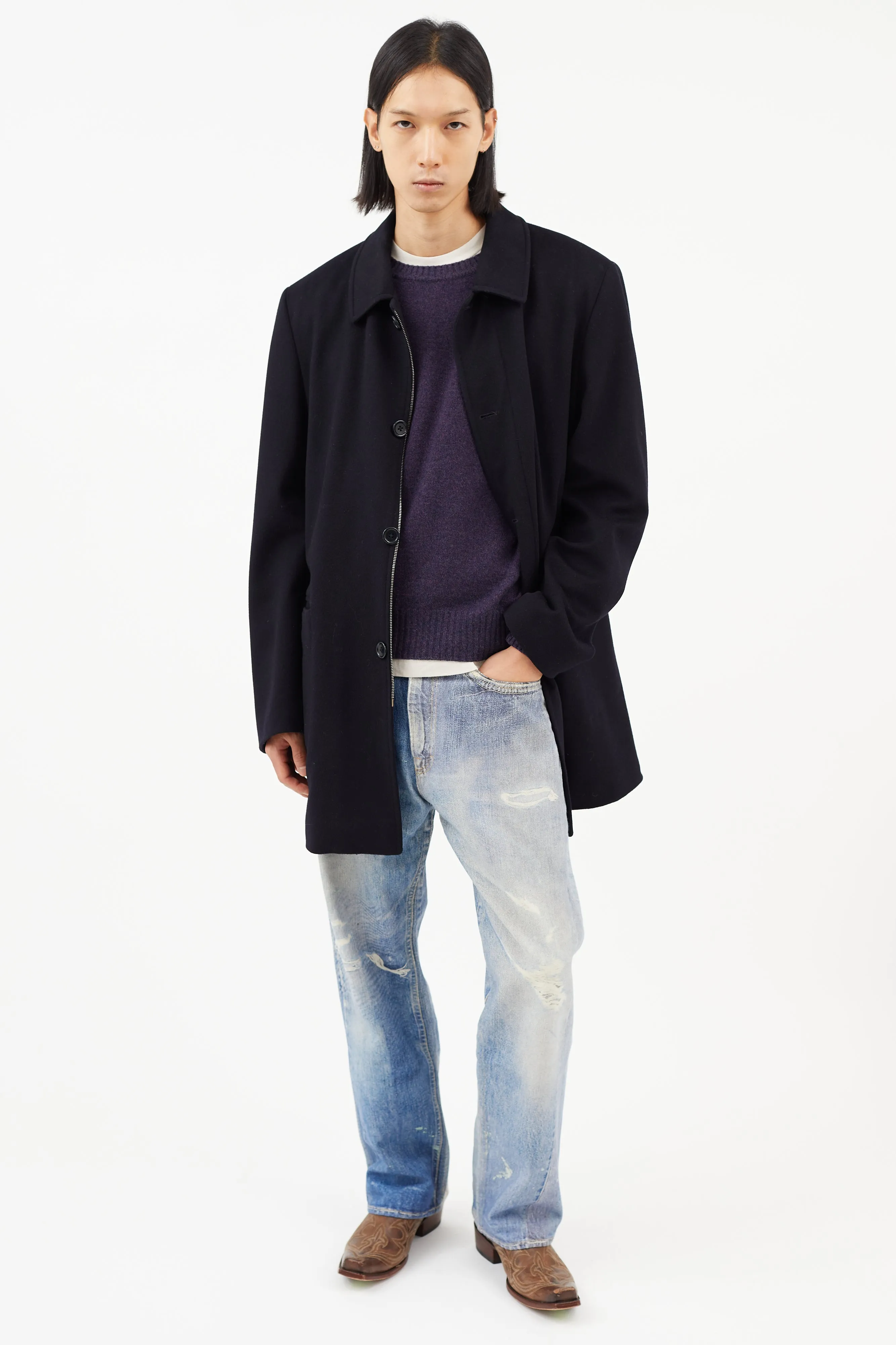 Navy Wool Jacket