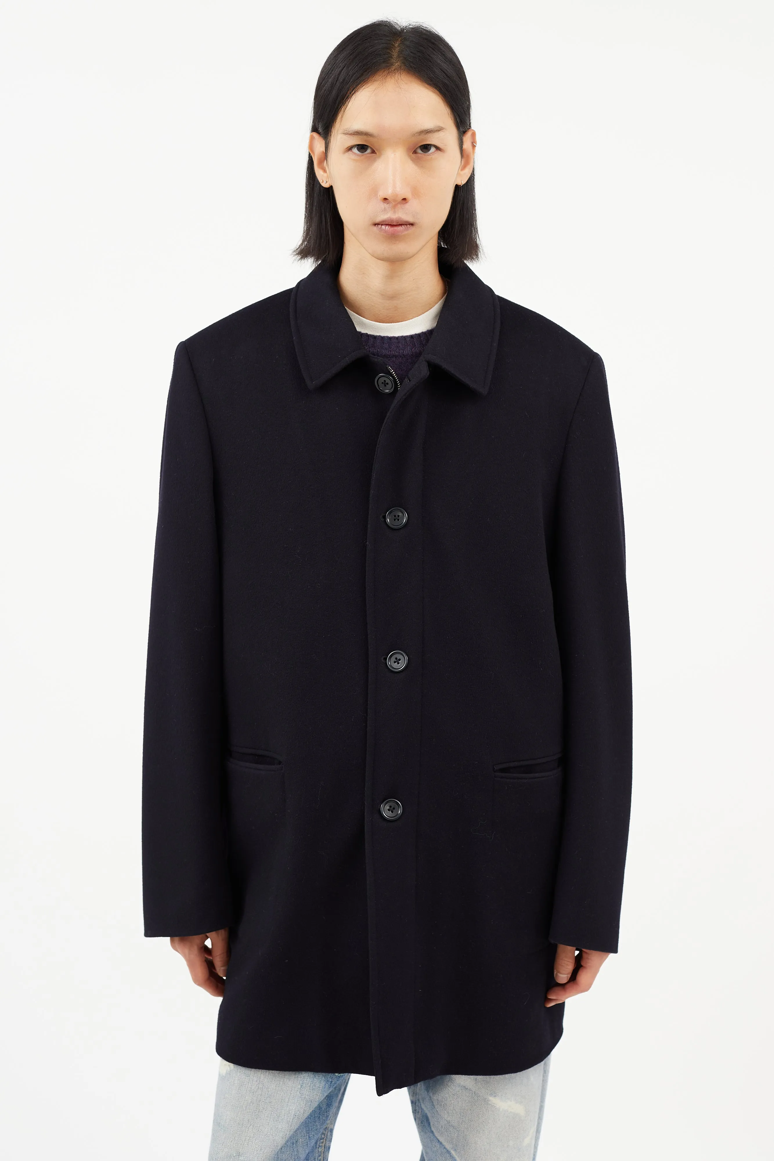 Navy Wool Jacket