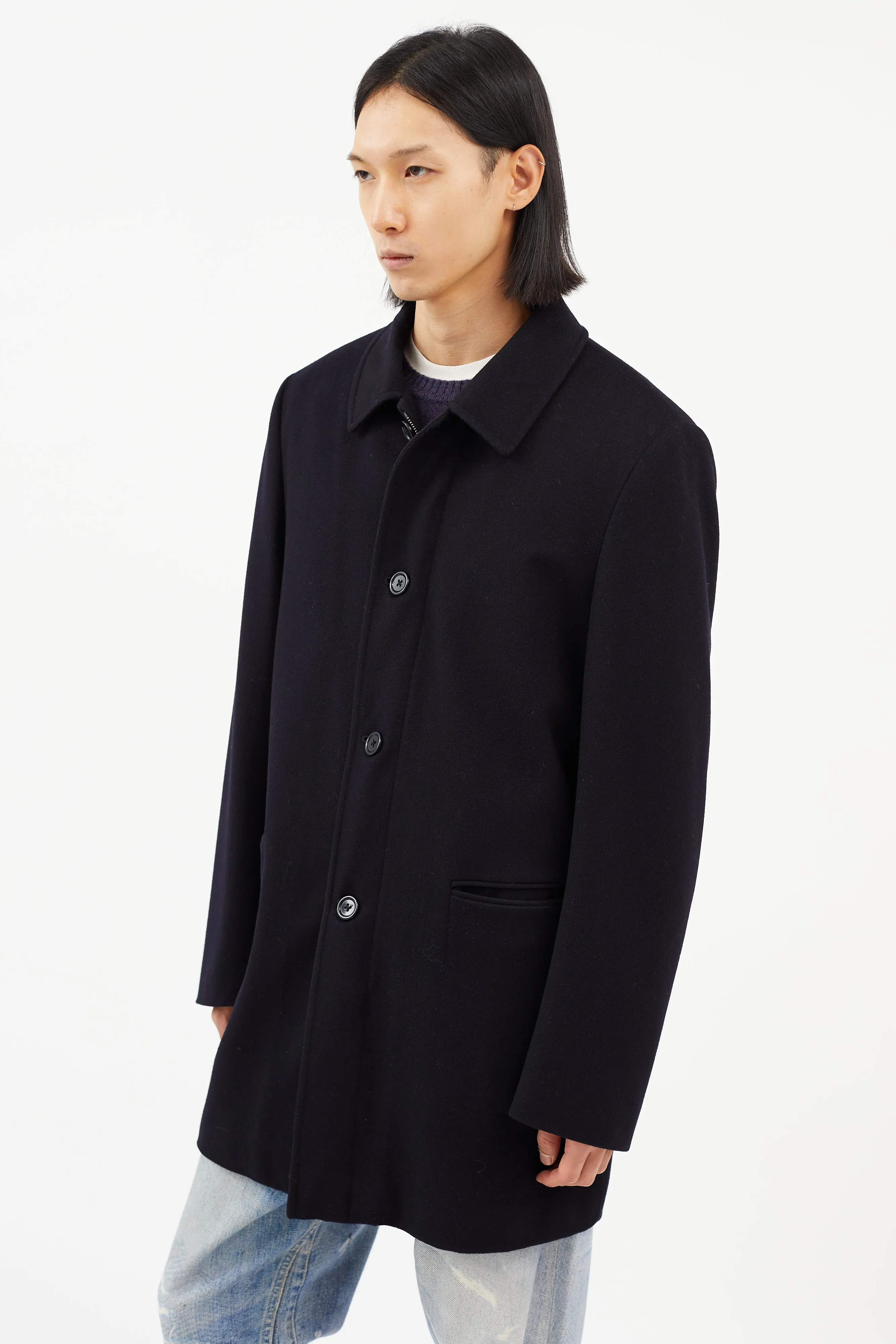 Navy Wool Jacket
