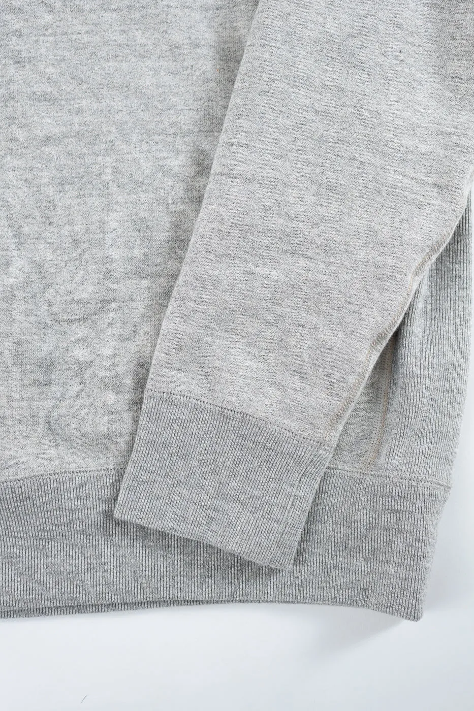 Pullover Crewneck Fleeced Foxfibre® - Heather Grey
