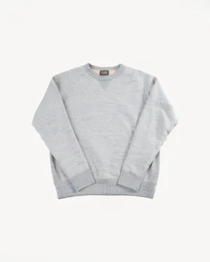 Pullover Crewneck Fleeced Foxfibre® - Heather Grey