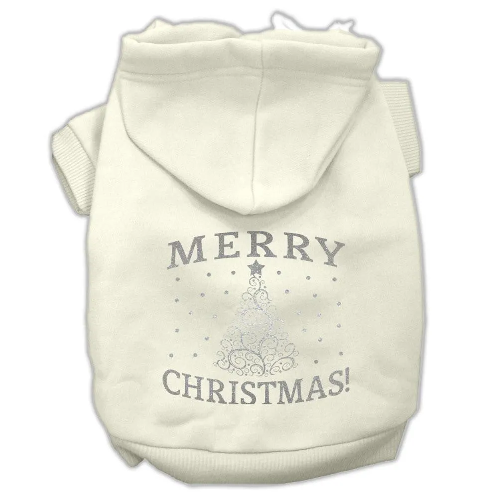 Shimmer Christmas Tree Pet Hoodies Cream Size XXXL (20)