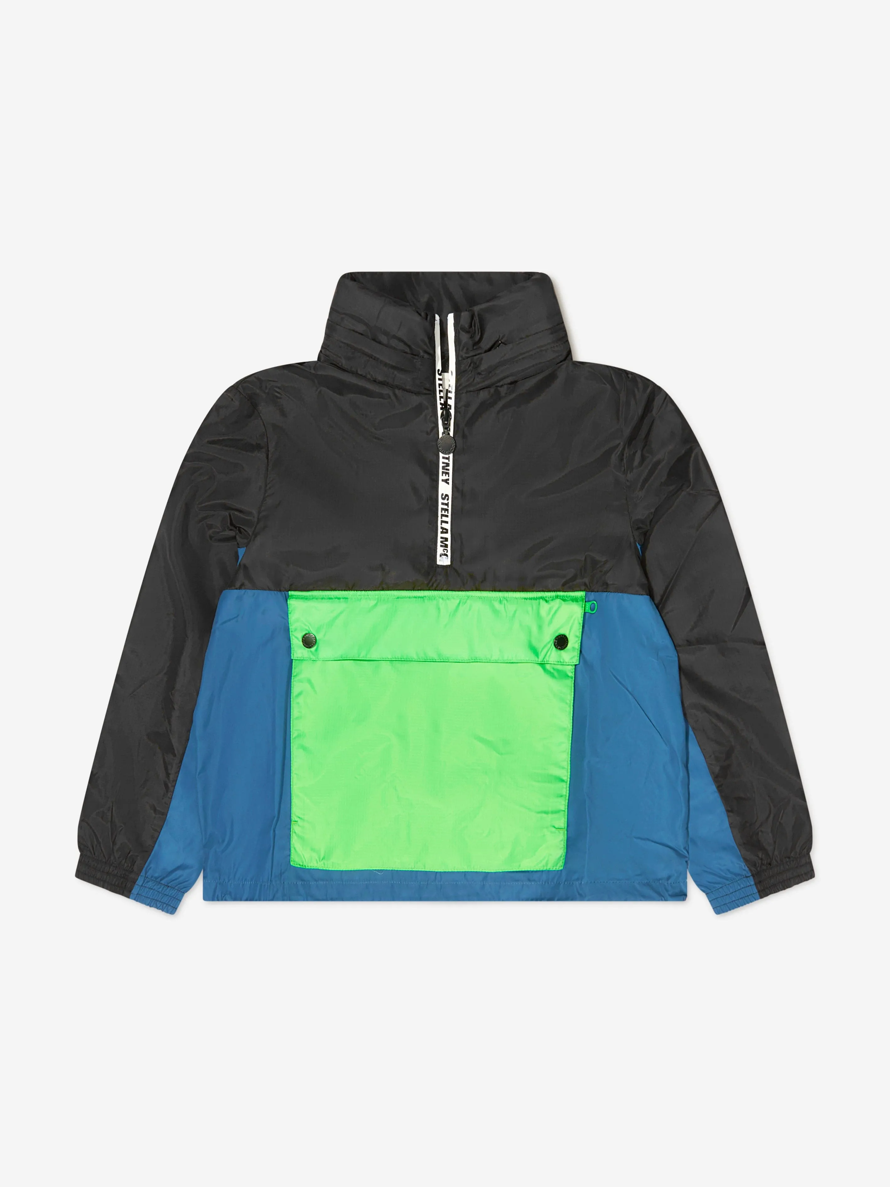 Stella McCartney Kids Colourblock Half Zip Windbreaker