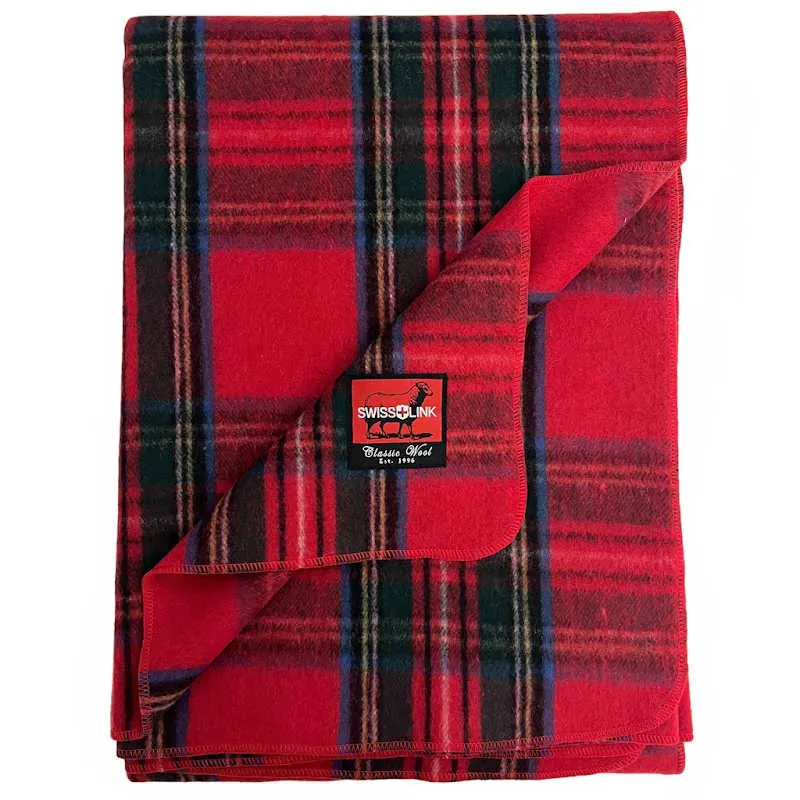 Swiss Link | Classic Wool Blankets | Royal Stewart Plaid