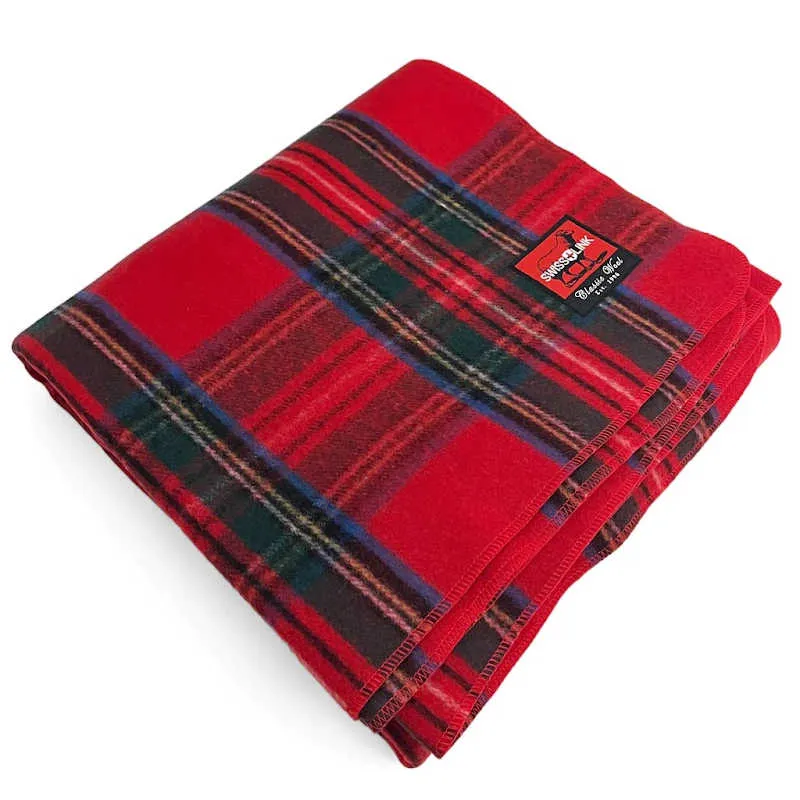 Swiss Link | Classic Wool Blankets | Royal Stewart Plaid