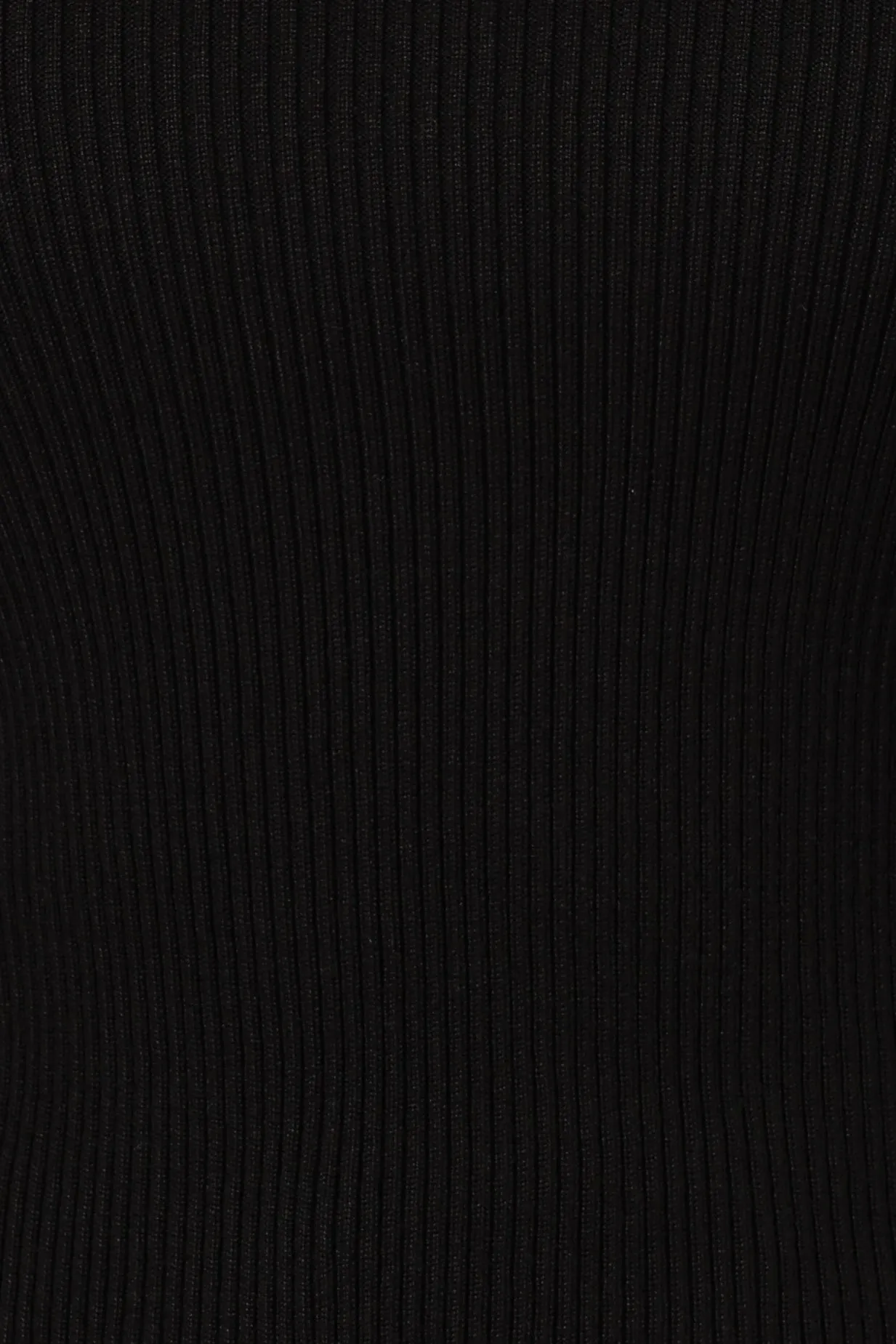 Tammy Ribbed Knit Top - Black