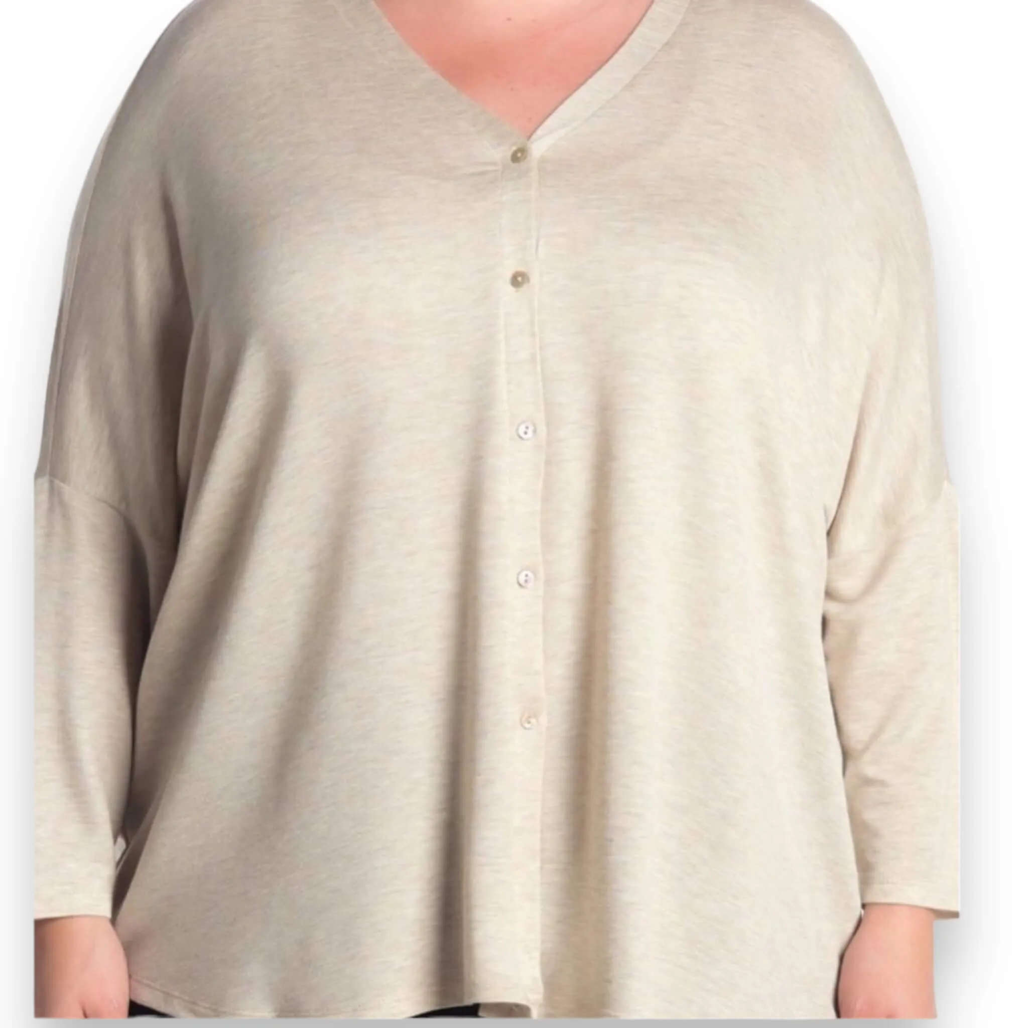 V Neck Button Down Cardigan
