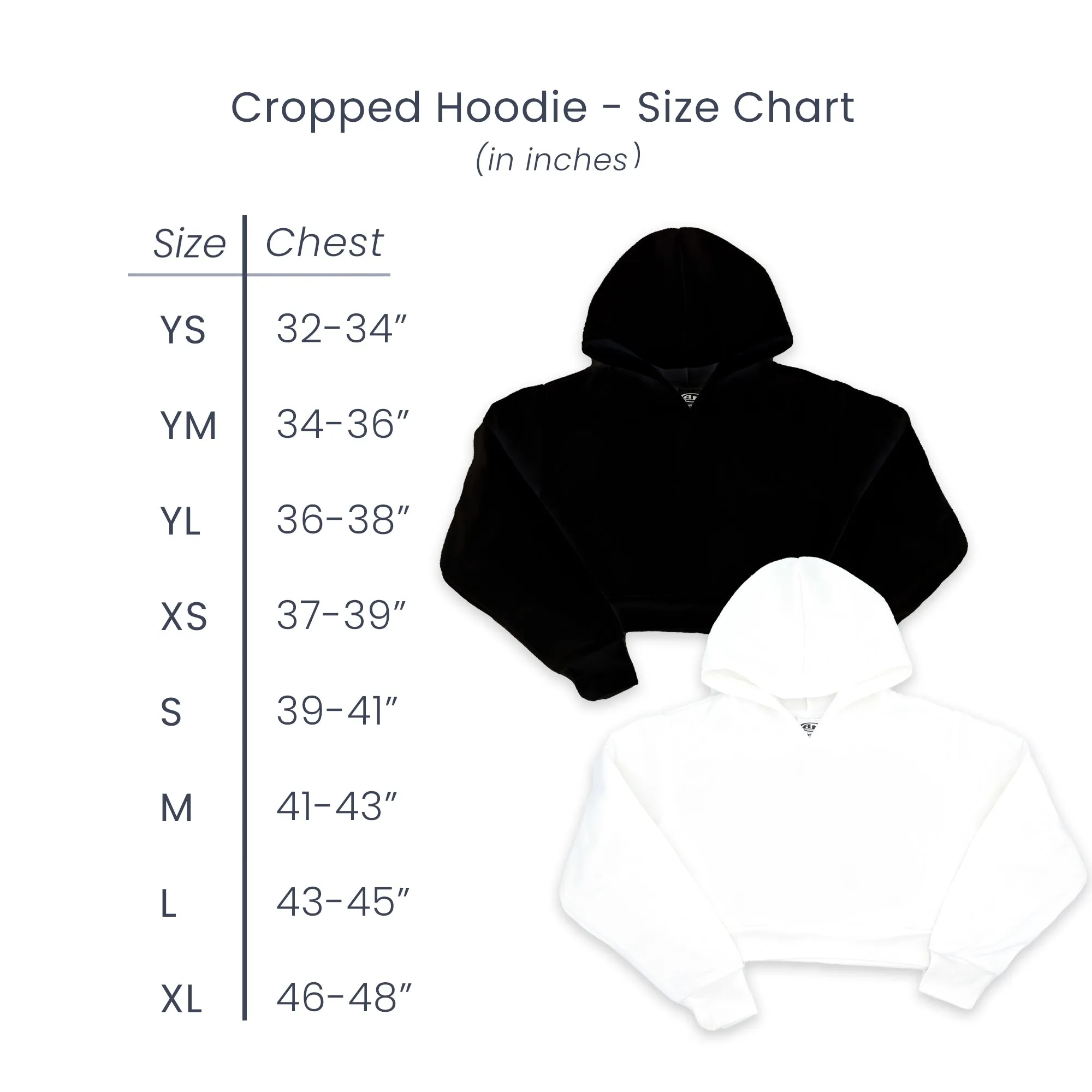 VERTICAL NAME - Cropped Hoodie PERSONALIZED